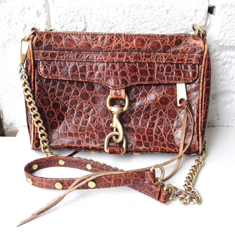Rebecca Minkoff Brown Textured Crossbody